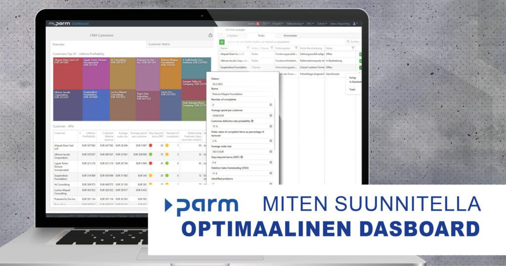 Miten suunnitella optimaalinen dasboard