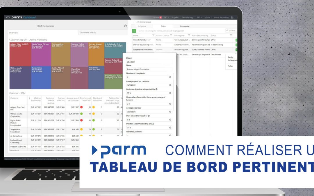 Comment réaliser un tableau de bord pertinent?