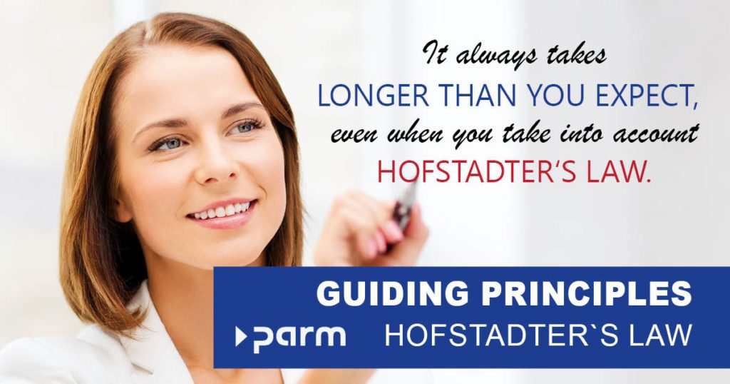 Post_Hofstadter Guidelines in project management: Hofstadter's law