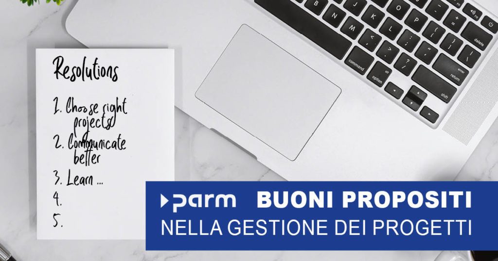 Buoni propositi per il nuovo anno nella gestione dei progetti