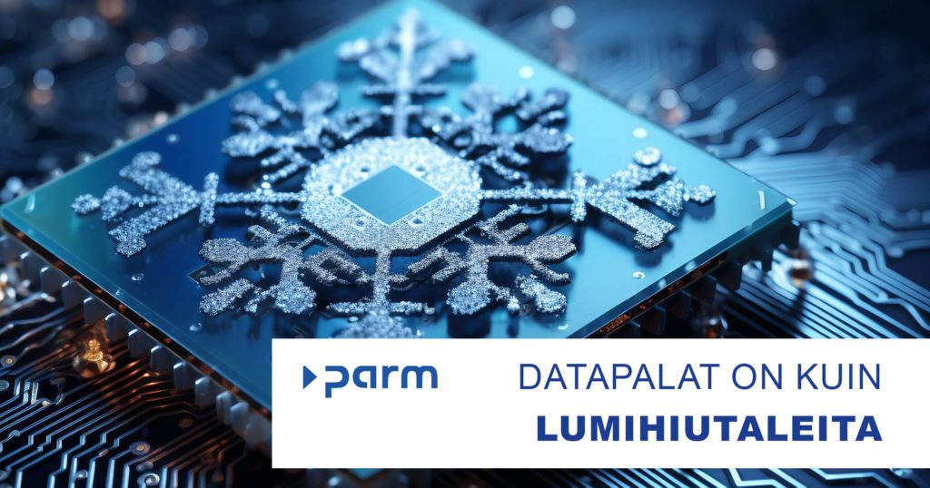 Post_data_snow Datapalat on kuin lumihiutaleita