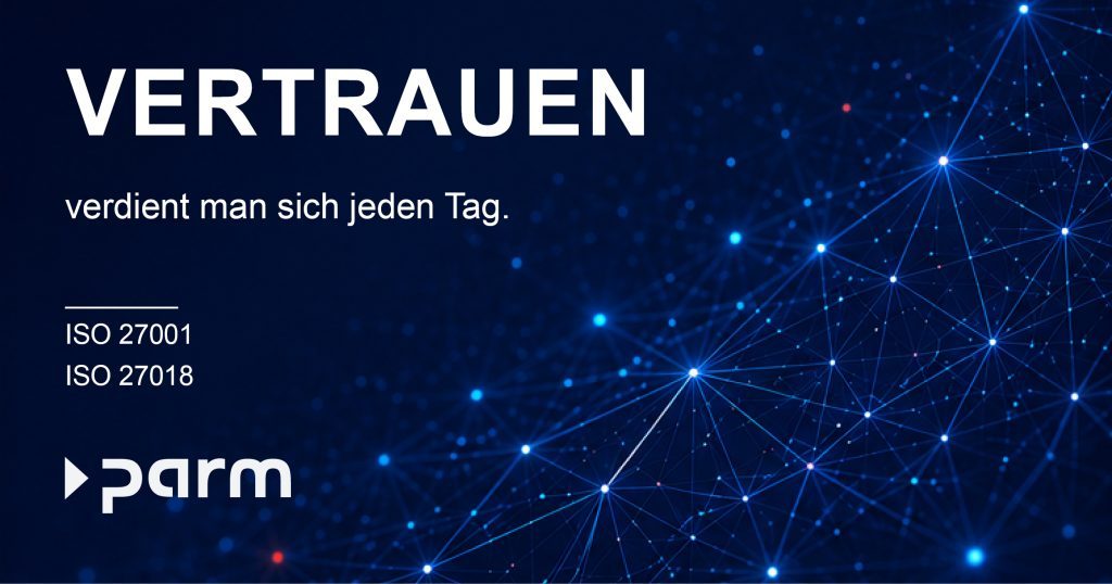 Posts_Zertifizierungen_DE2 Die Parm AG ist ISO 27001 und ISO 27018 zertifiziert